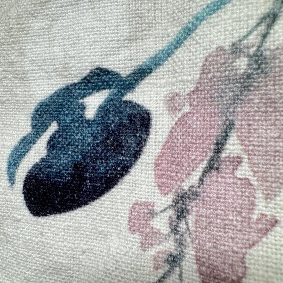 Samantha Pynn Home Floral Cotton Placemats Set Of 4 Soft Pink White Watercolor - Picture 11 of 12